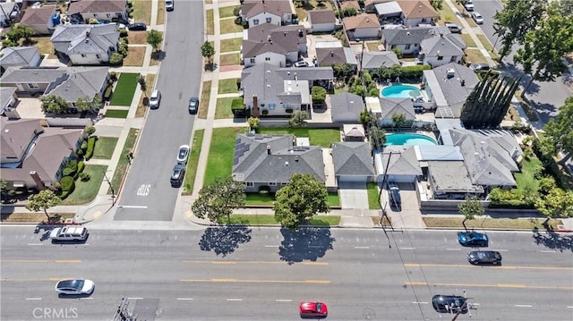 1425 Violeta Dr, Alhambra, CA 91801 - aerial view of residential area with a pool