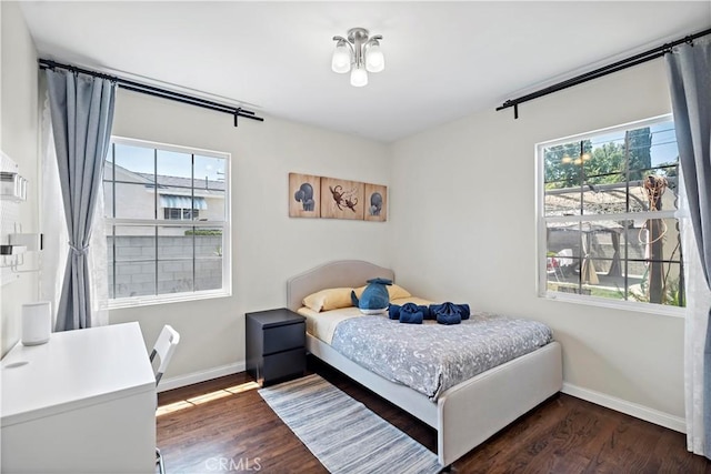 1425 Violeta Dr, Alhambra, CA 91801 - bedroom featuring baseboards and wood finished floors