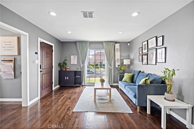 1425 Violeta Dr, Alhambra, CA 91801 - living room featuring wood finished floors and recessed lighting