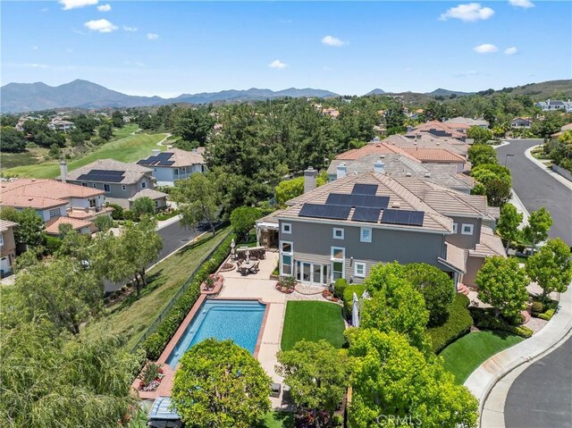 5 Kennedy Ct, Coto De Caza, CA 92679 - aerial view of residential area featuring a pool area and mountains