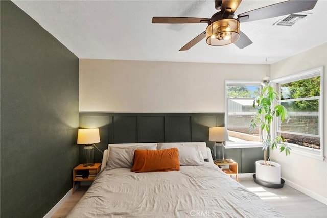 8 Barton Pkwy, Oakdale, CA 95361 - bedroom featuring wood finished floors and a ceiling fan