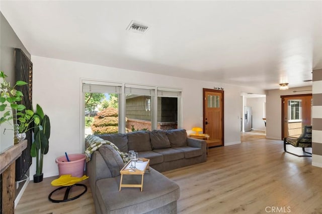 8 Barton Pkwy, Oakdale, CA 95361 - living area featuring plenty of natural light and light wood finished floors