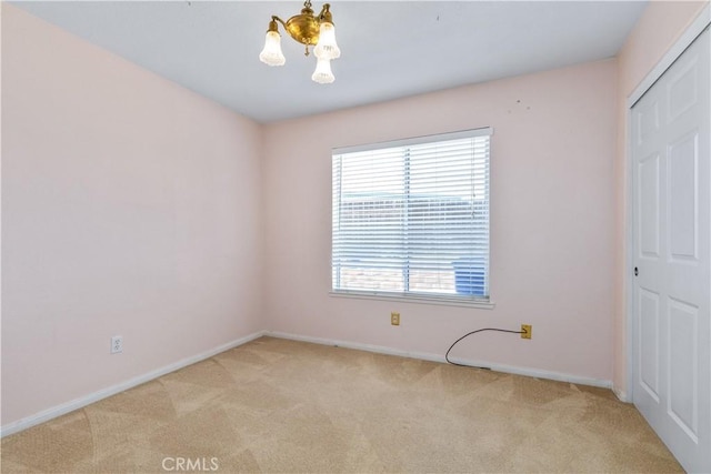 1678 Bella Vista Ct, Paso Robles, CA 93446 - spare room featuring light carpet and a chandelier