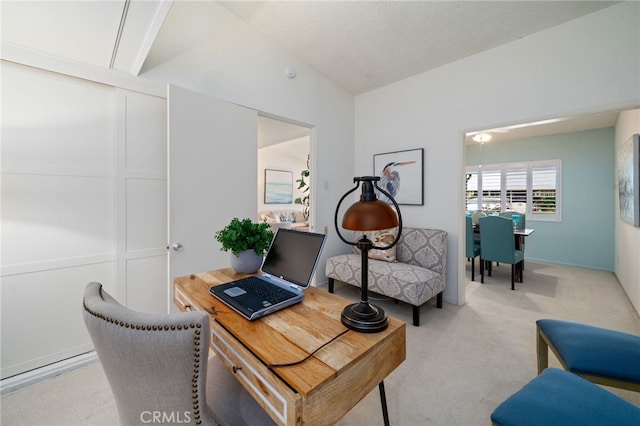 1670 Interlachen Rd Unit 43J, Seal Beach, CA 90740 - office featuring carpet and lofted ceiling