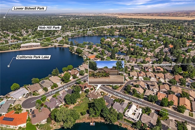 2619 Amanecida, Chico, CA 95928 - view of property location featuring a nearby body of water and nearby suburban area