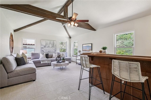 24615 Kings Rd, Laguna Niguel, CA 92677 - living area with carpet and a ceiling fan