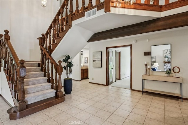 24615 Kings Rd, Laguna Niguel, CA 92677 - stairs with tile patterned flooring