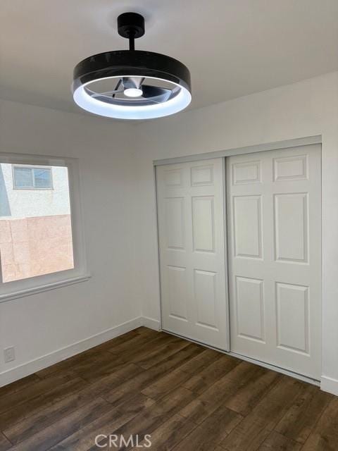 14516 Florita Rd, La Mirada, CA 90638 - unfurnished bedroom featuring dark wood finished floors and a closet