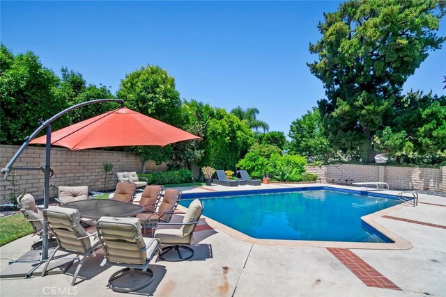 10225 Donna Ave, Northridge, CA 91324 - view of pool featuring a patio