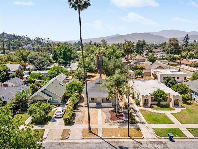 3141 Locust St, Riverside, CA 92501 - aerial view of residential area featuring a mountainous background