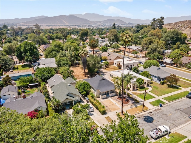 3141 Locust St, Riverside, CA 92501 - aerial view of residential area featuring a mountain backdrop
