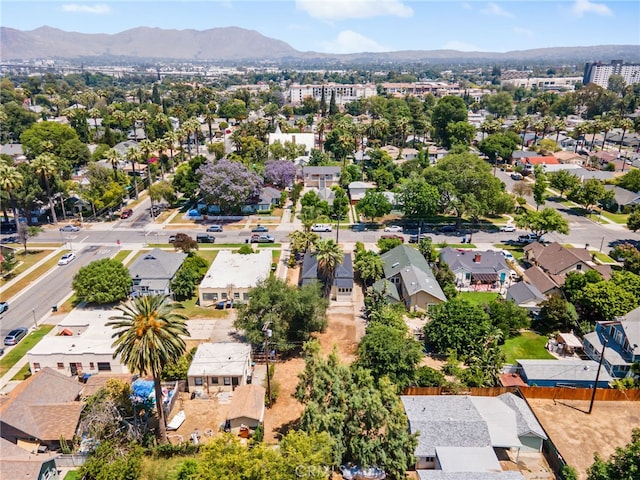 3141 Locust St, Riverside, CA 92501 - aerial perspective of suburban area featuring a mountain backdrop