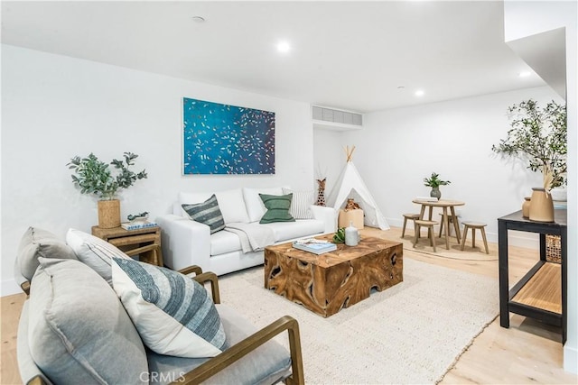2007 Ava Ave, Hermosa Beach, CA 90254 - living room with wood finished floors and recessed lighting