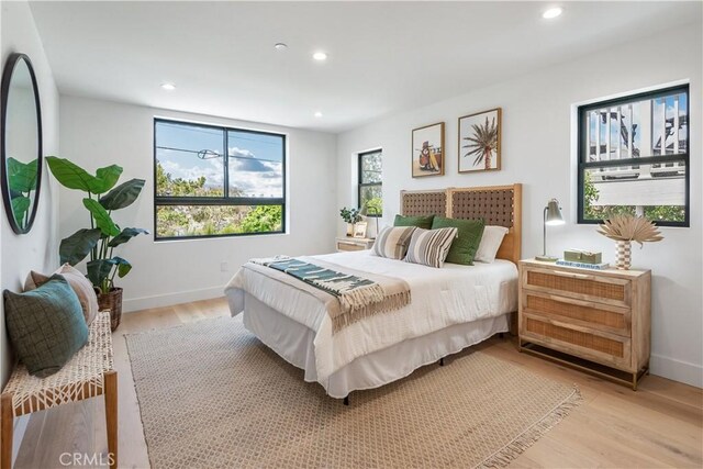 2007 Ava Ave, Hermosa Beach, CA 90254 - bedroom with light wood-type flooring and recessed lighting