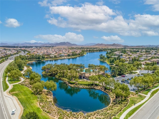 26865 Shelter Cove Ct, Menifee, CA 92585 - aerial view of residential area featuring a water and mountain view