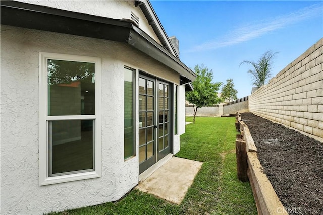 6304 Pablo Ct, Chino, CA 91710 - fenced backyard featuring french doors