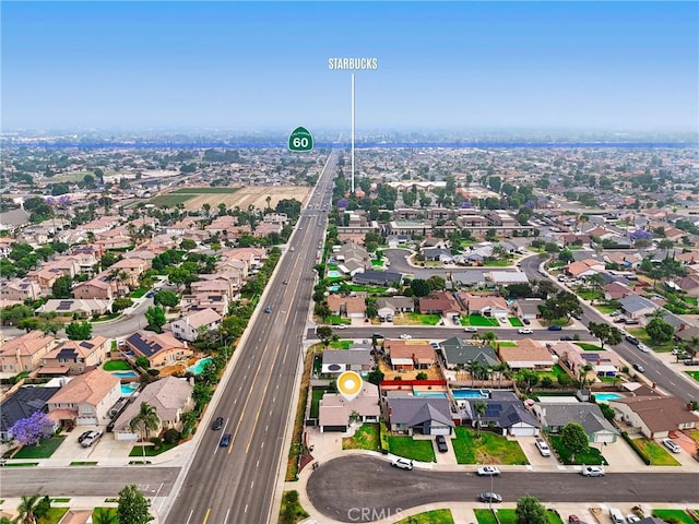 6304 Pablo Ct, Chino, CA 91710 - aerial view of property's location with nearby suburban area and a highway