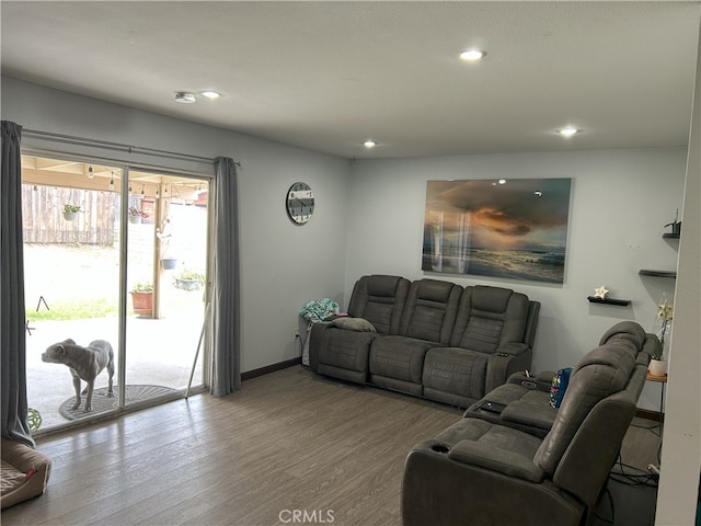 826 Railroad St, Corona, CA 92882 - living area with wood finished floors and recessed lighting