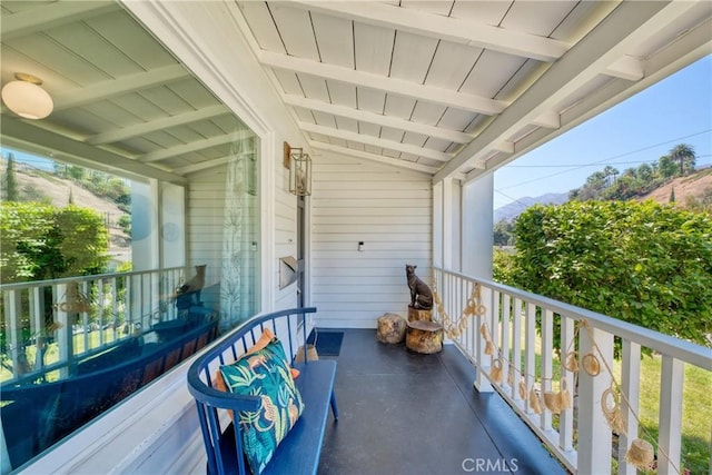 252 E Scenic Dr, Monrovia, CA 91016 - balcony featuring a mountain view