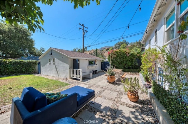 252 E Scenic Dr, Monrovia, CA 91016 - view of patio / terrace featuring an outdoor structure