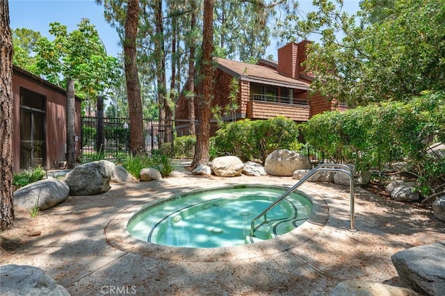 394 S Prospectors Rd Unit 102, Diamond Bar, CA 91765 - view of pool featuring a hot tub