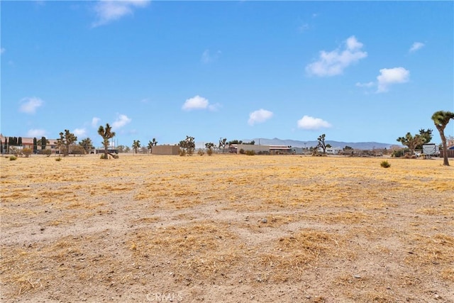 10776 Joshua St, Oak Hills, CA 92344 - view of yard with a mountain view and a view of countryside