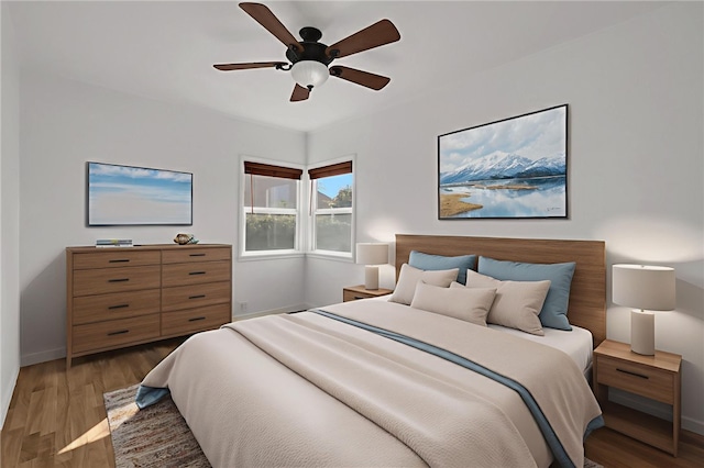3032 Cogswell Rd, El Monte, CA 91732 - bedroom featuring wood finished floors and ceiling fan
