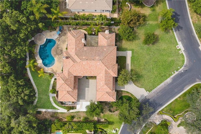 1109 Englemann Ct, Arcadia, CA 91006 - drone / aerial view of a pool