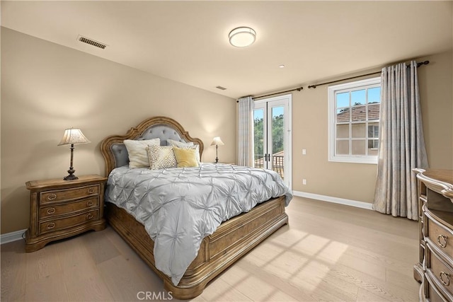 1109 Englemann Ct, Arcadia, CA 91006 - bedroom featuring access to exterior and light wood finished floors