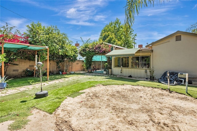 7134 Stansbury Ave, Van Nuys, CA 91405 - view of fenced backyard