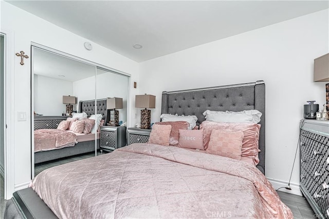 13800 Glenoaks Blvd, Sylmar, CA 91342 - bedroom featuring a closet and wood finished floors