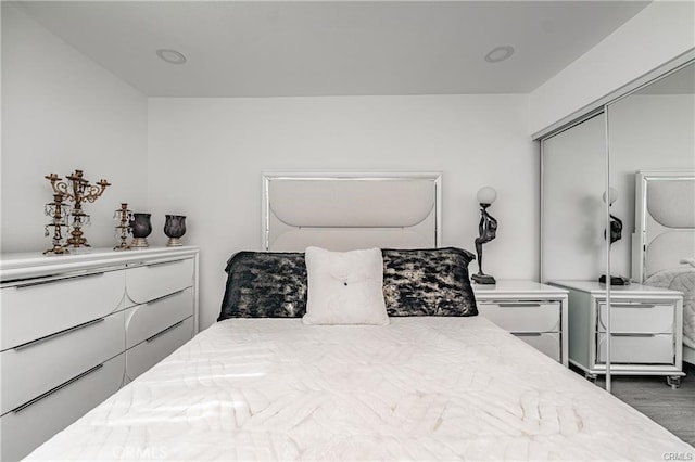 13800 Glenoaks Blvd, Sylmar, CA 91342 - bedroom with wood finished floors and a closet