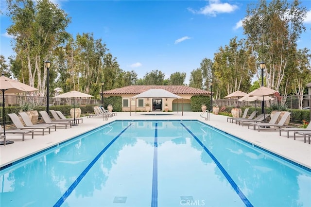 72 Peony, Irvine, CA 92618 - community pool with a patio area
