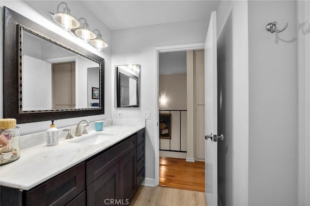 504 Harkness Ln Unit 1, Redondo Beach, CA 90278 - bathroom featuring vanity and wood finished floors