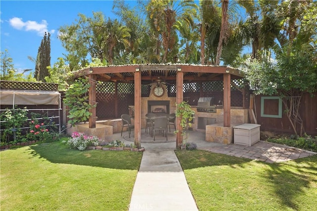 5706 E Bryce Ave, Orange, CA 92867 - surrounding community featuring exterior kitchen and a patio area