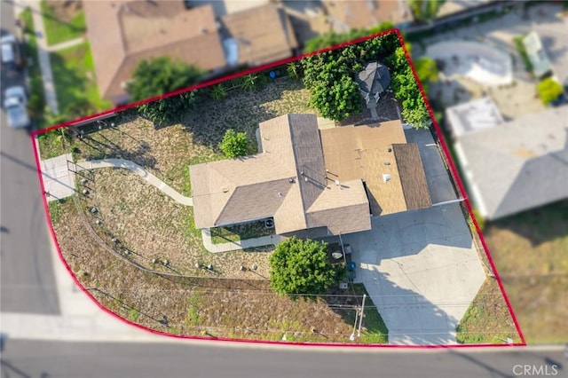 12077 Conference St, El Monte, CA 91732 - aerial view of property and surrounding area featuring property boundaries highlighted