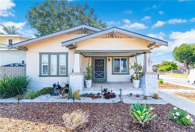 201 S Spruce St, Montebello, CA 90640 - view of front of house with a porch