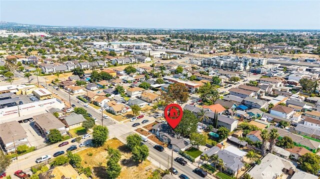 201 S Spruce St, Montebello, CA 90640 - aerial overview of property's location with nearby suburban area