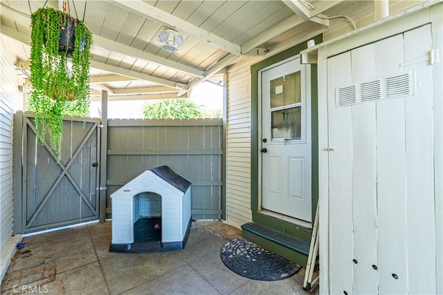 201 S Spruce St, Montebello, CA 90640 - view of patio / terrace featuring a gate and entry steps