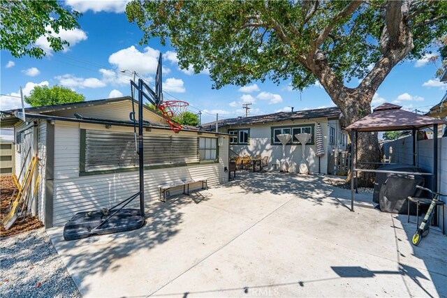 201 S Spruce St, Montebello, CA 90640 - back of property featuring a gazebo and a patio area