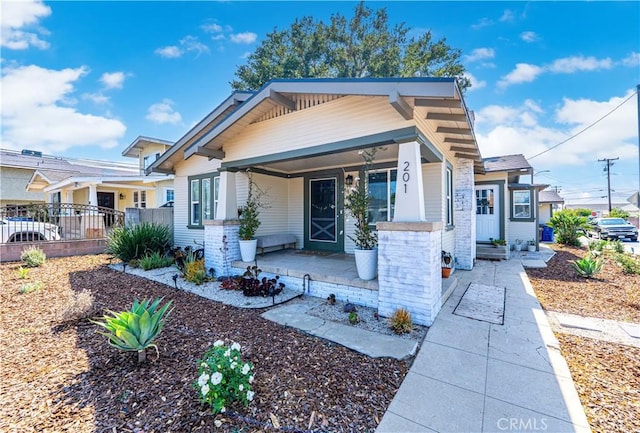 201 S Spruce St, Montebello, CA 90640 - bungalow-style home with covered porch