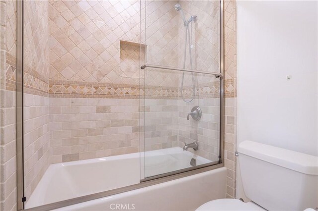 24302 Vista Ridge Dr, Valencia, CA 91355 - full bath featuring toilet and combined bath / shower with glass door