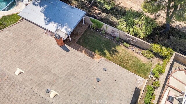 24302 Vista Ridge Dr, Valencia, CA 91355 - view from above of property
