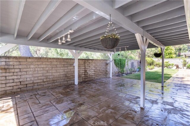24302 Vista Ridge Dr, Valencia, CA 91355 - fenced backyard with a patio
