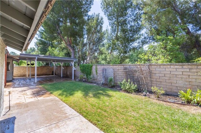 24302 Vista Ridge Dr, Valencia, CA 91355 - fenced backyard with a patio area