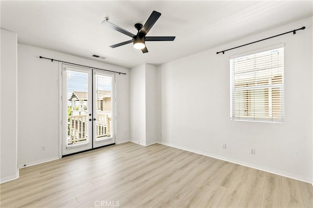 305 W Duarte Rd Unit G, Monrovia, CA 91016 - unfurnished room featuring wood finished floors, a ceiling fan, and healthy amount of natural light