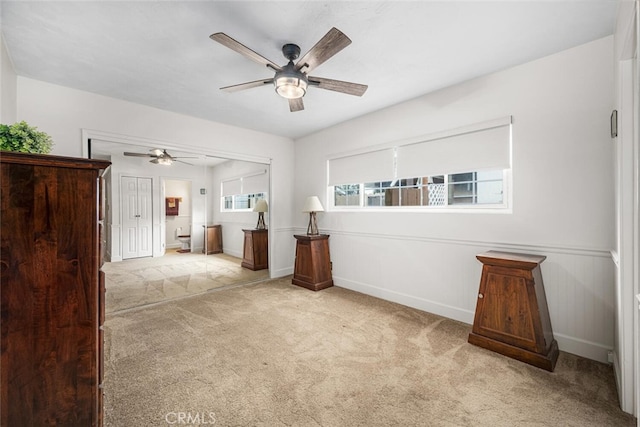 7028 E Parkcrest St, Long Beach, CA 90808 - unfurnished room featuring a ceiling fan and carpet flooring
