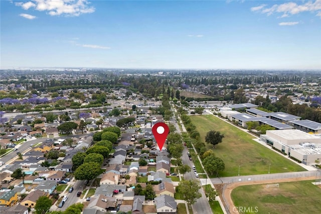 7028 E Parkcrest St, Long Beach, CA 90808 - aerial view of property's location featuring nearby suburban area