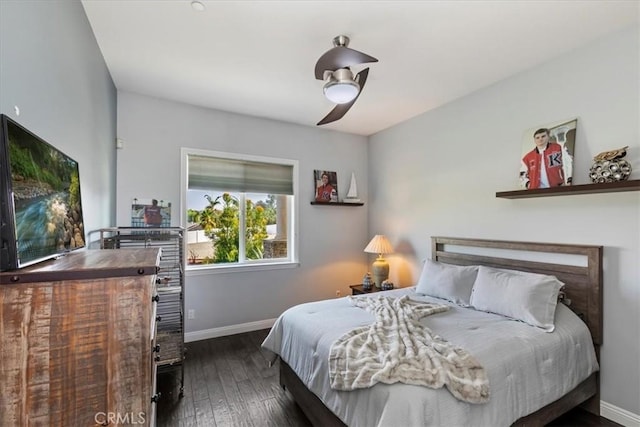 17180 Mockingbird Canyon Rd, Riverside, CA 92504 - bedroom featuring wood-type flooring and ceiling fan