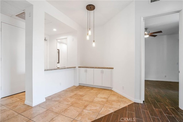 5151 Balboa Blvd Unit 104, Encino, CA 91316 - unfurnished room featuring a ceiling fan, recessed lighting, and light wood-style flooring